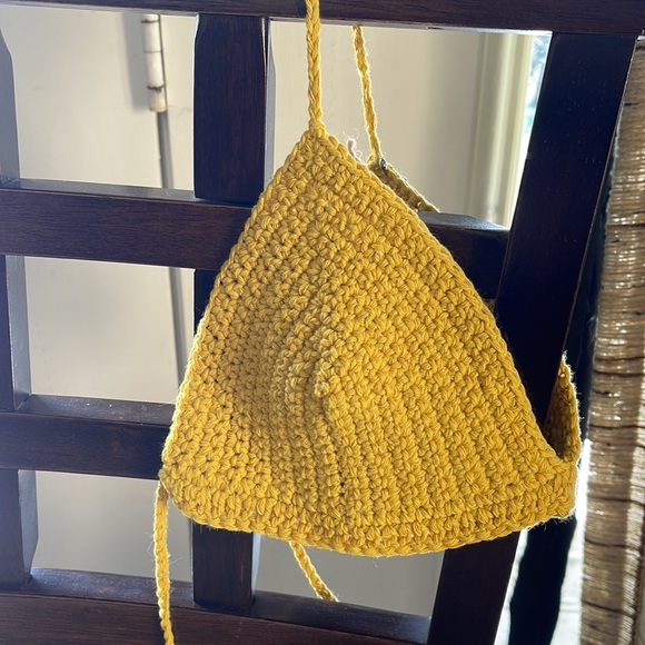 🦋3/40 NWT Hand Crafted by amberblue handmade Triangle Sun top (S) - Picture 3 of 10